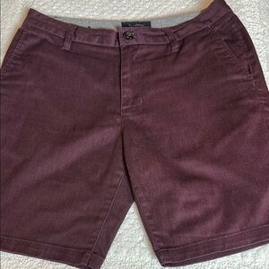 Blue Crown Slim Chino Men's Burgundy Shorts
